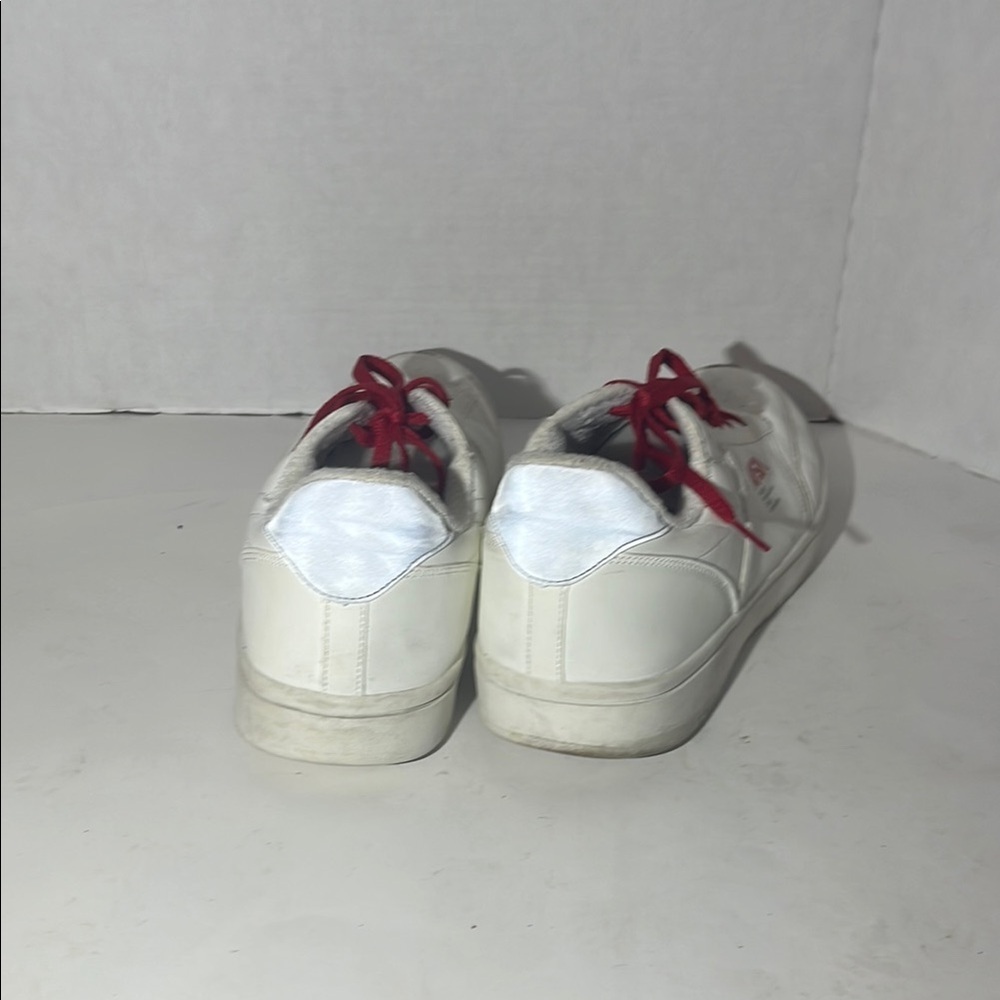 White NASA Sneakers with Red Laces - Picture 4 of 11